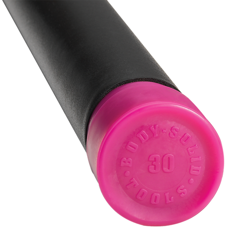 30LB MAGENTA PADDED WEIGHTED BAR - Grip Diameter 1.55" Body-Solid