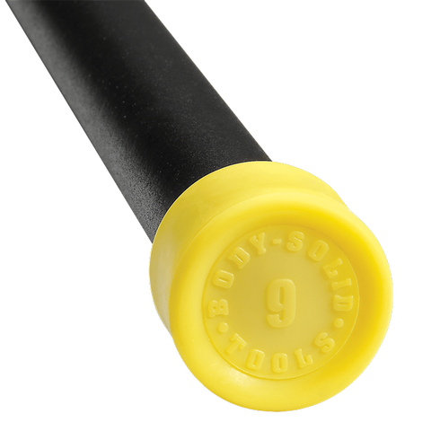 9LB YELLOW PADDED WEIGHTED BAR - Grip Diameter 1.05" Body-Solid