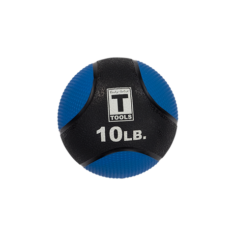 10LB BLUE, BLACK MED BALL - [BSTMB10] Body-Solid