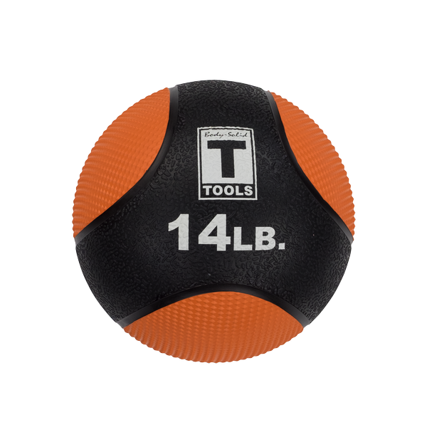 14LB ORANGE, BLACK MED BALL - [BSTMB14]
