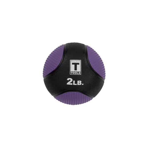 2LB PURPLE, BLACK MED BALL - [BSTMB2]