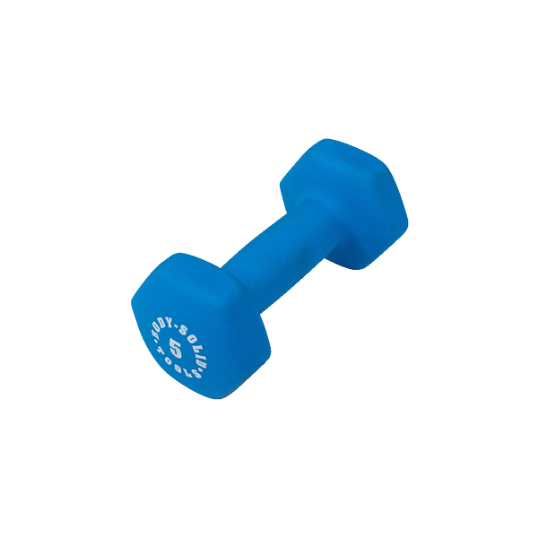 blue 5lb neoprene dumbell - [BSTND5]