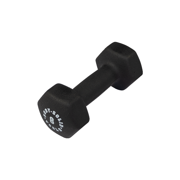 black 8lb neoprene dumbell - [BSTND8]