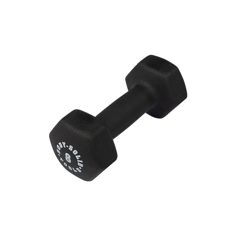 black 8lb neoprene dumbell - [BSTND8] Body-Solid