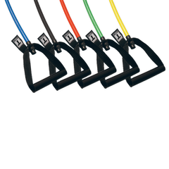 5 PACK RESISTANCE TUBES WITH DOOR FRAME ATTACH - [BSTRT-GYMPACK]
