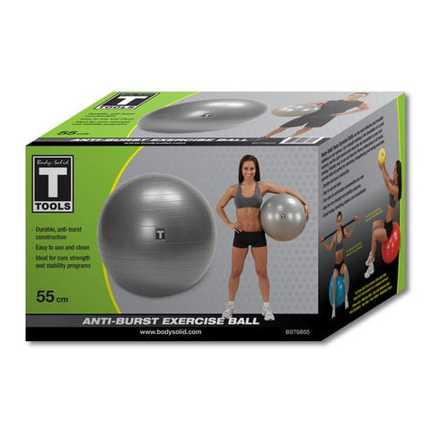 Body-Solid Tools Stability Ball 55cm Grey 55CM Body-Solid