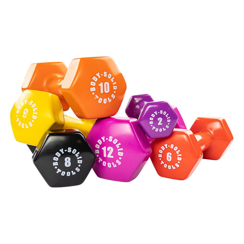 black 8lb vinyl dumbell