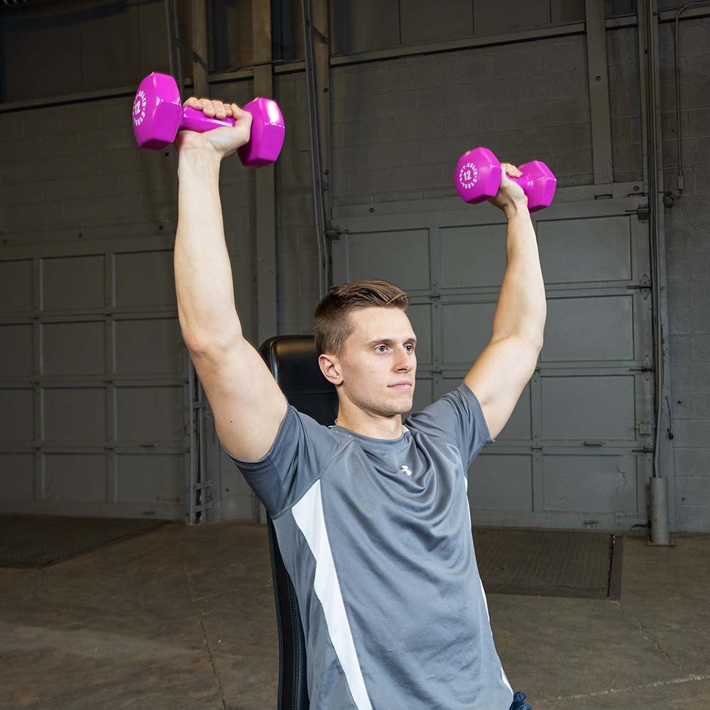blue 5lb vinyl dumbell - [BSTVD5]