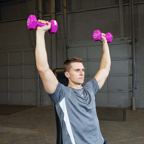 blue 5lb vinyl dumbell - [BSTVD5]