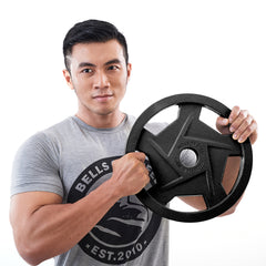 Black Mighty Grip Olympic Weight Plates