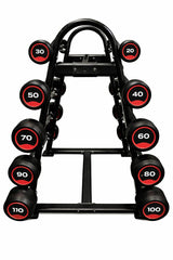 PCI-US2029 | 10-Piece Double-Sided Barbell Rack – Black