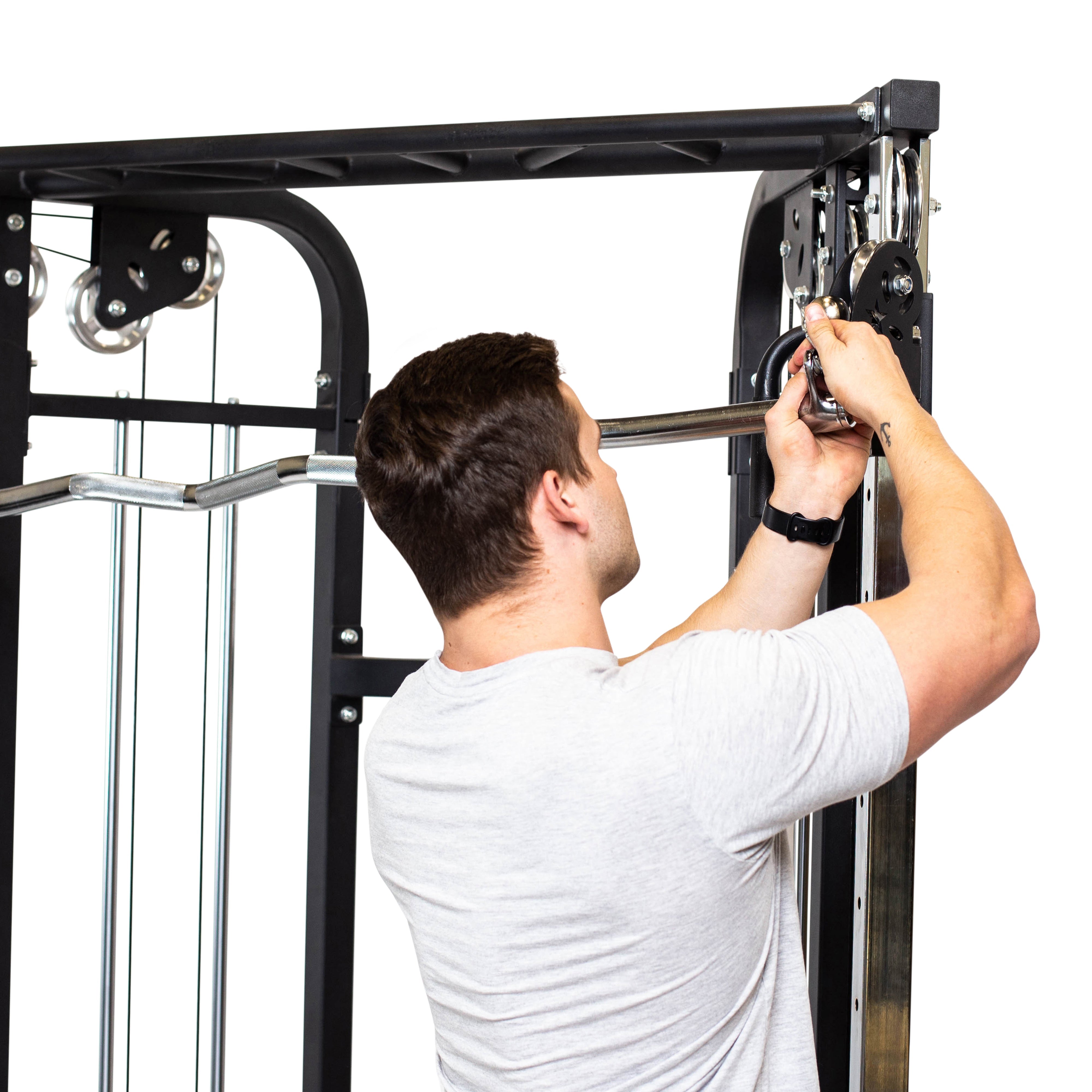 Double Hook EZ Curl Bar Cable Attachment