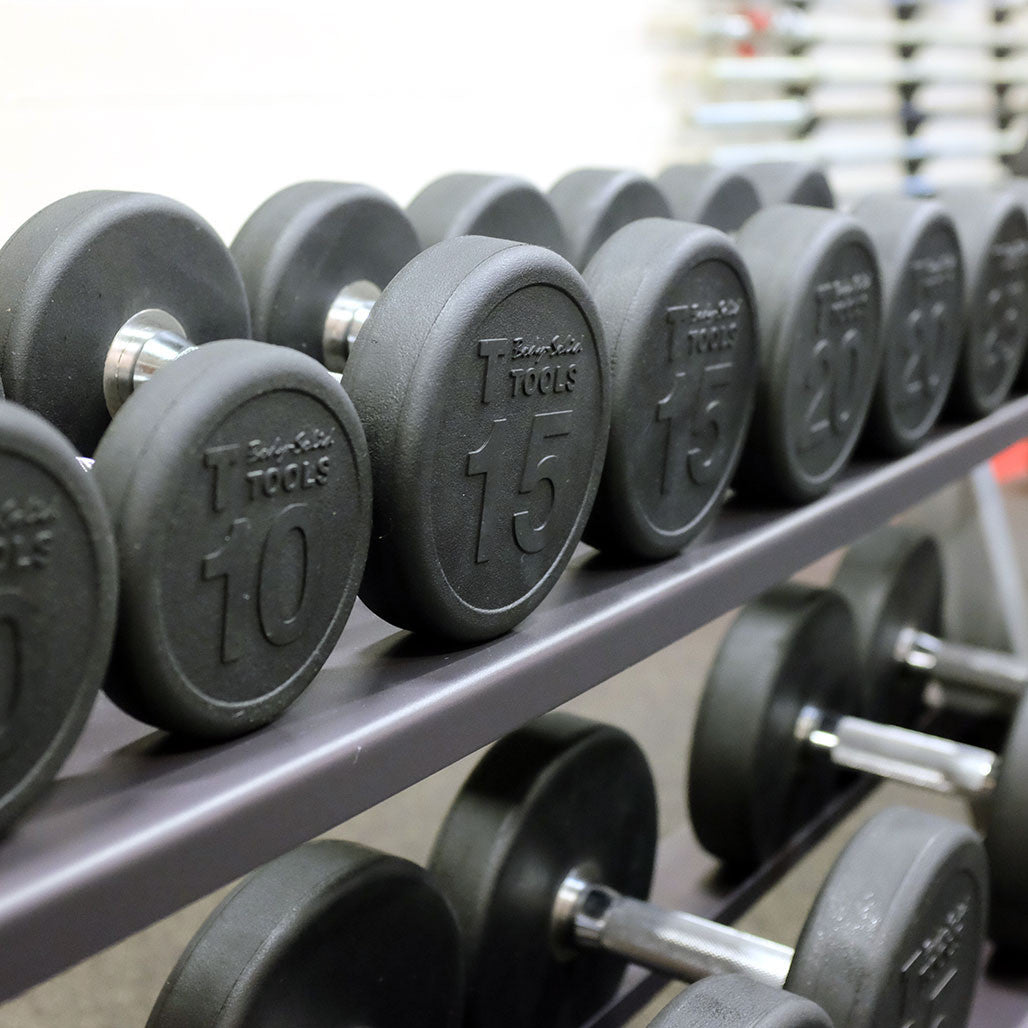 SDPS550 - Rubber Round Dumbell 5-50lb pairs