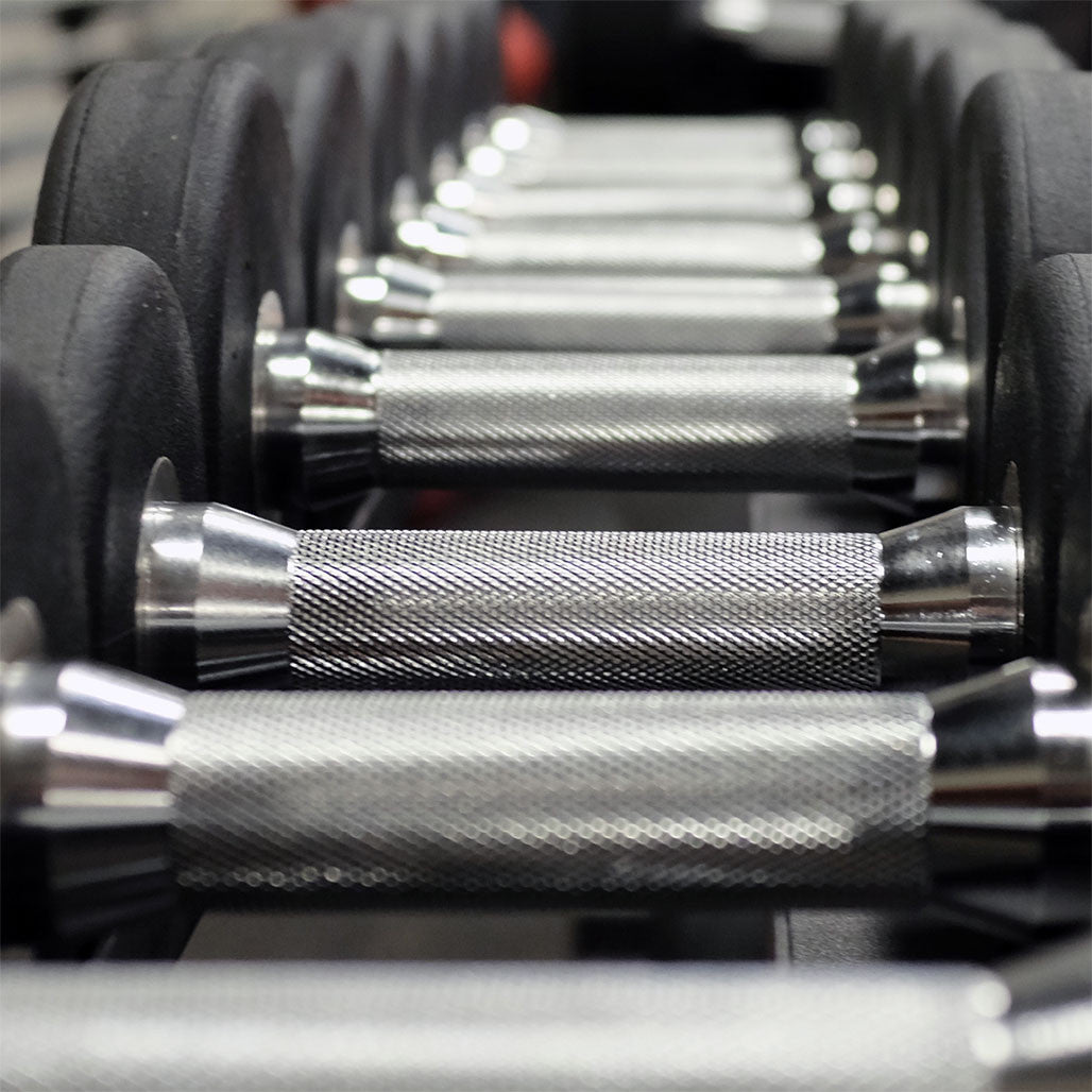 SDPS550 - Rubber Round Dumbell 5-50lb pairs
