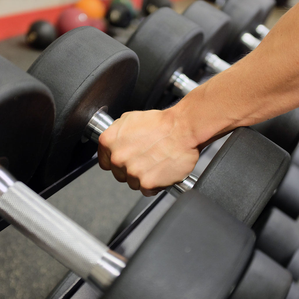 SDPS550 - Rubber Round Dumbell 5-50lb pairs