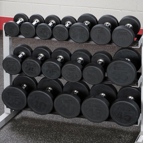 SDPS650 - Rubber Round Dumbell 55-75lb pairs