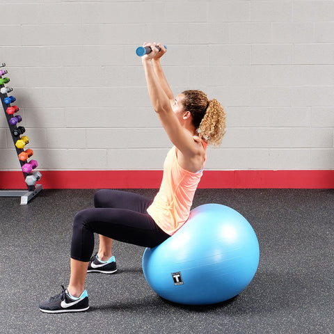 18LB BLUE PADDED WEIGHTED BAR