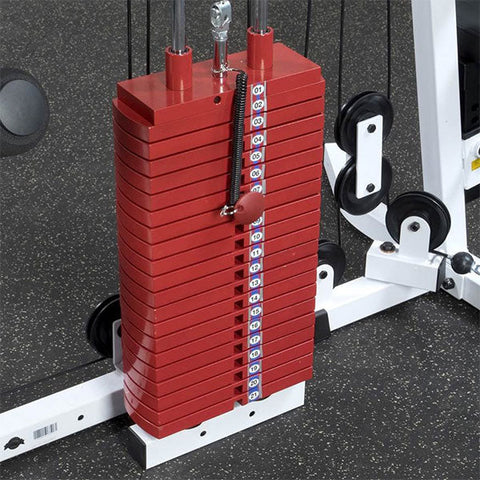 HP50 - PREMIUM RED STEEL WEIGHT STACK 50LBS, 5 X 10LB PLATES Body-Solid