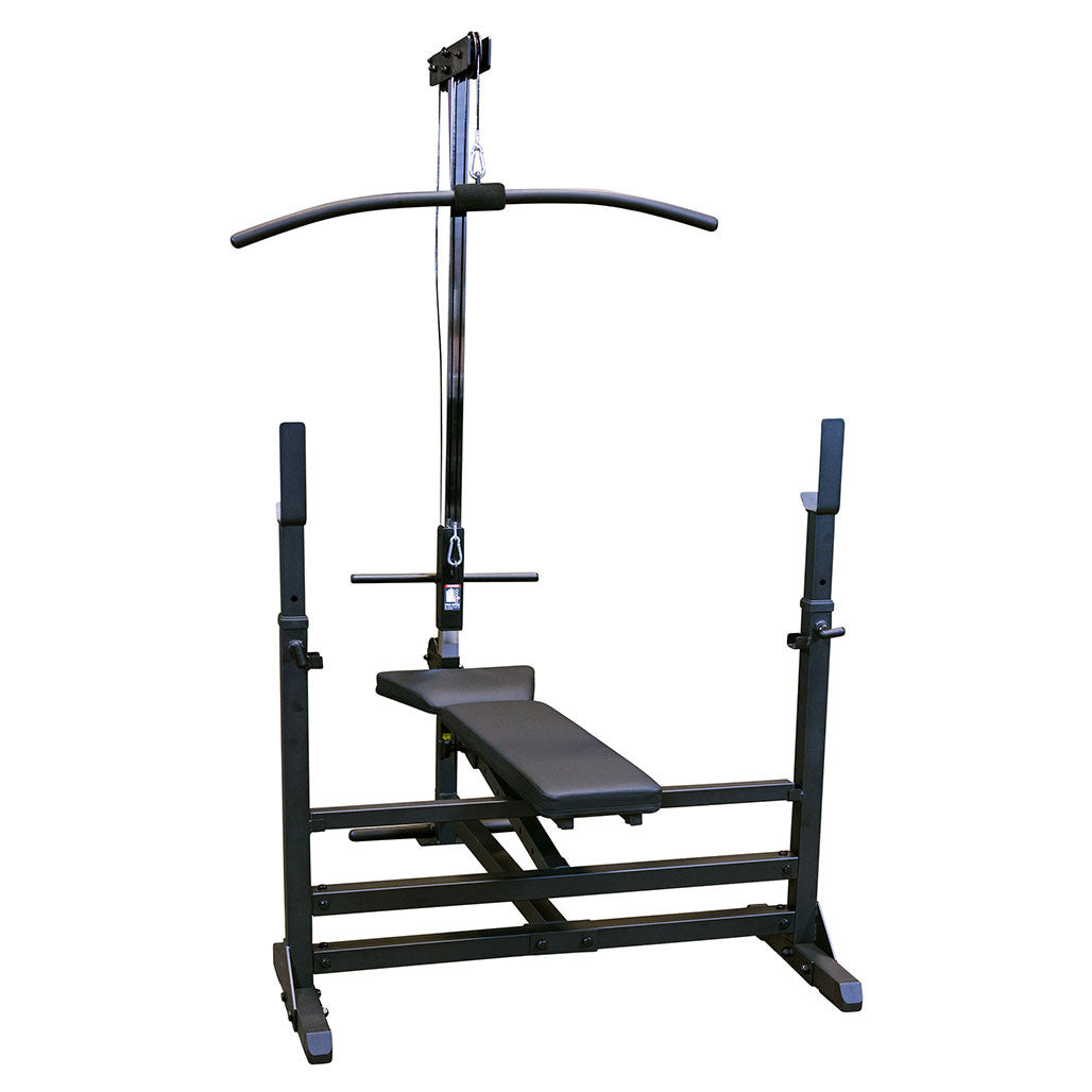GLRA81B - Lat Pull Down/Seated Row Attachment for Benches - BLACK
