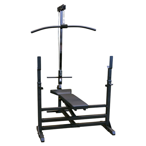 GLRA81B - Lat Pull Down/Seated Row Attachment for Benches - BLACK
