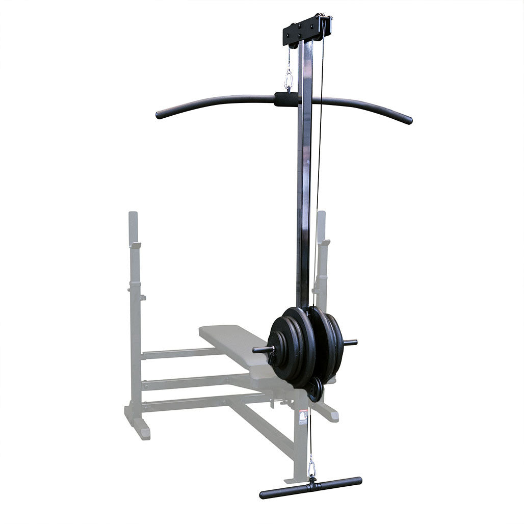 GLRA81B - Lat Pull Down/Seated Row Attachment for Benches - BLACK