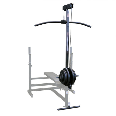 GLRA81B - Lat Pull Down/Seated Row Attachment for Benches - BLACK