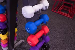 GDR24-VPACK - 12 Pair Vinyl Rack with Rack, Includes GDR24 and pairs Vinyl Dumbbells 1-15lbs - [GDR24-VPACK]