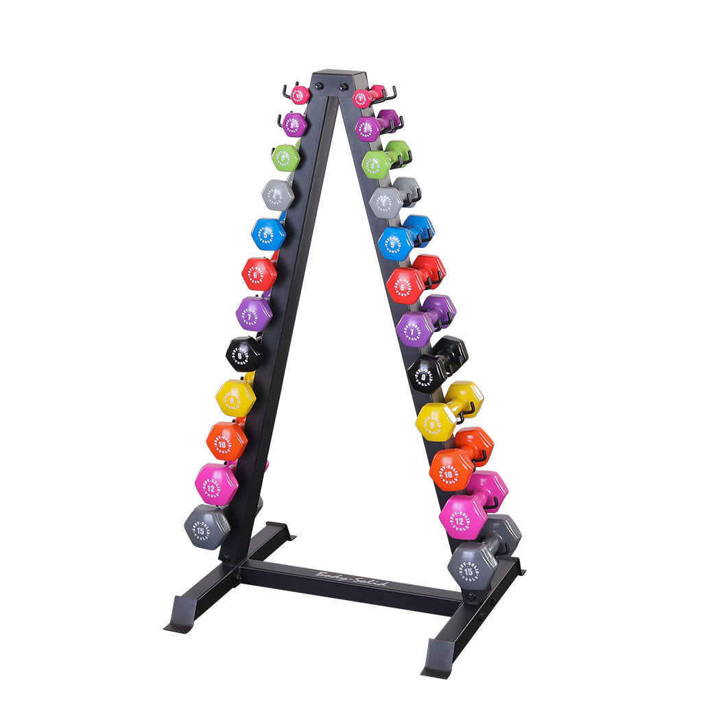 12 pair Vinyl, Neoprene Rack - BLACK (GDR24B)