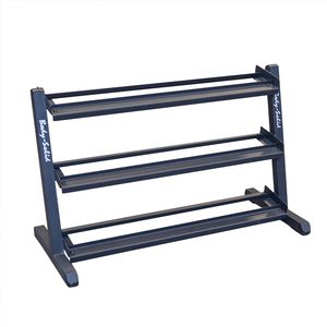 3 Tier Horizontal 48" Dumbell Rack - BLACK Body-Solid
