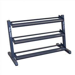 3 Tier Horizontal 48" Dumbell Rack - BLACK