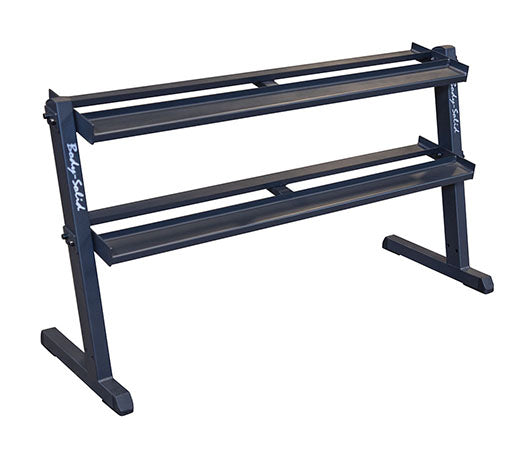 2 Tier Horizontal Dumbell Rack - BLACK - [GDR60B] Body-Solid