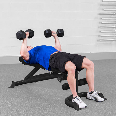 GFID100B - FLAT/INCLINE/DECLINE BENCH, BLACK FRAME