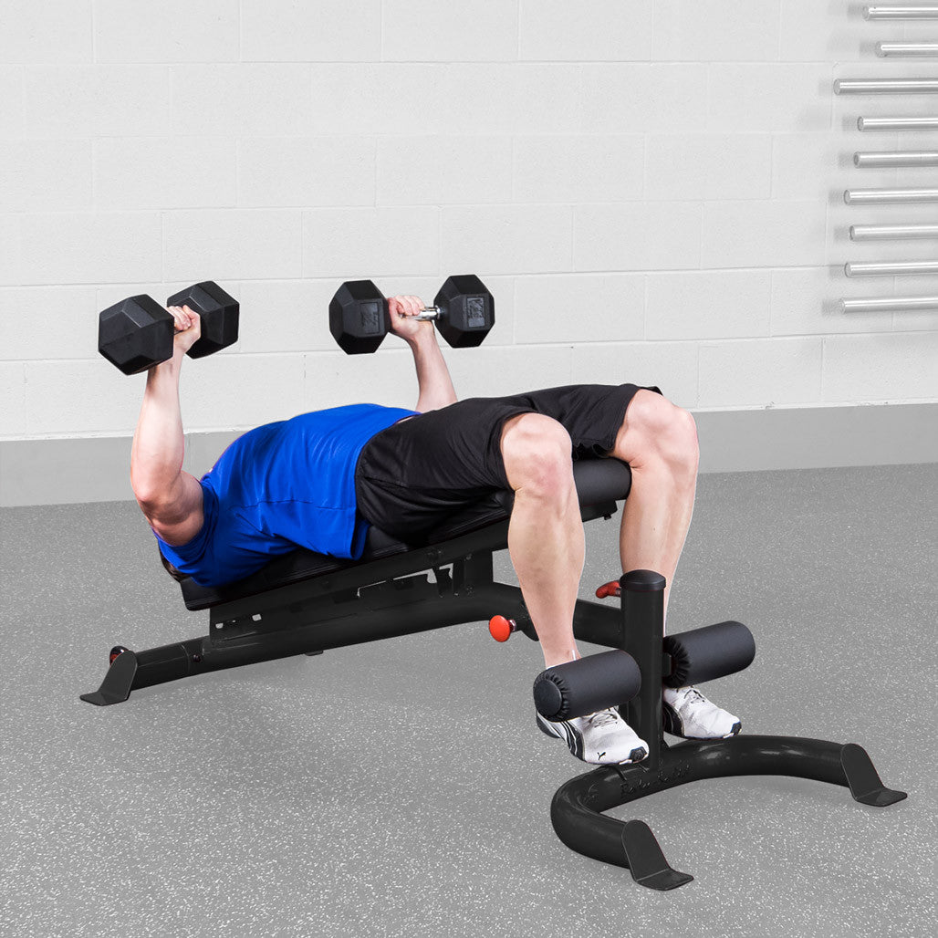 GFID100B - FLAT/INCLINE/DECLINE BENCH, BLACK FRAME