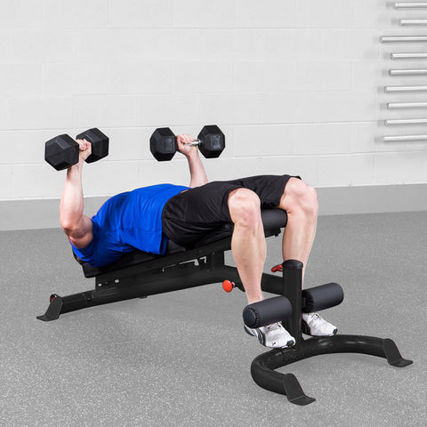 GFID100B - FLAT/INCLINE/DECLINE BENCH, BLACK FRAME