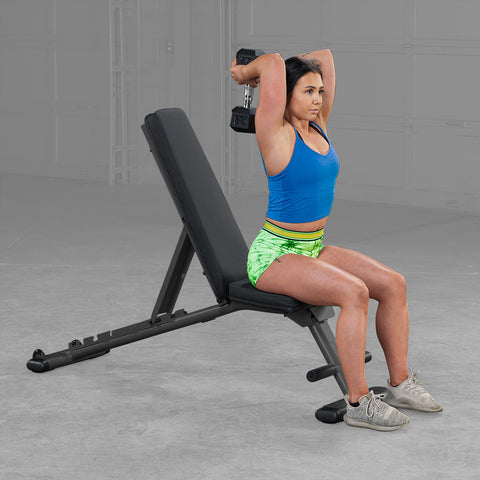 GFID225B - Fully Assembled Body Solid Folding Bench, GFID225 - BLACK