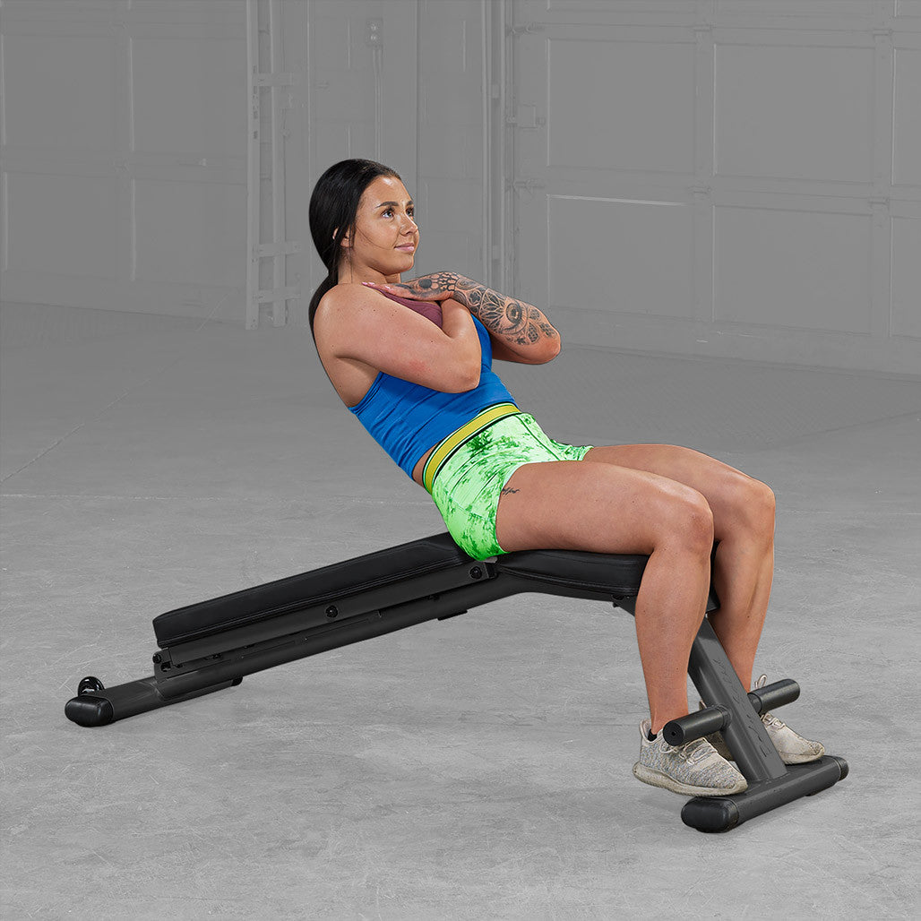 GFID225B - Fully Assembled Body Solid Folding Bench, GFID225 - BLACK