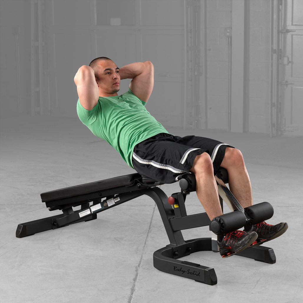 GFID71B - Flat/Incline/Decline Bench, 2"x3", GFID71 - BLACK