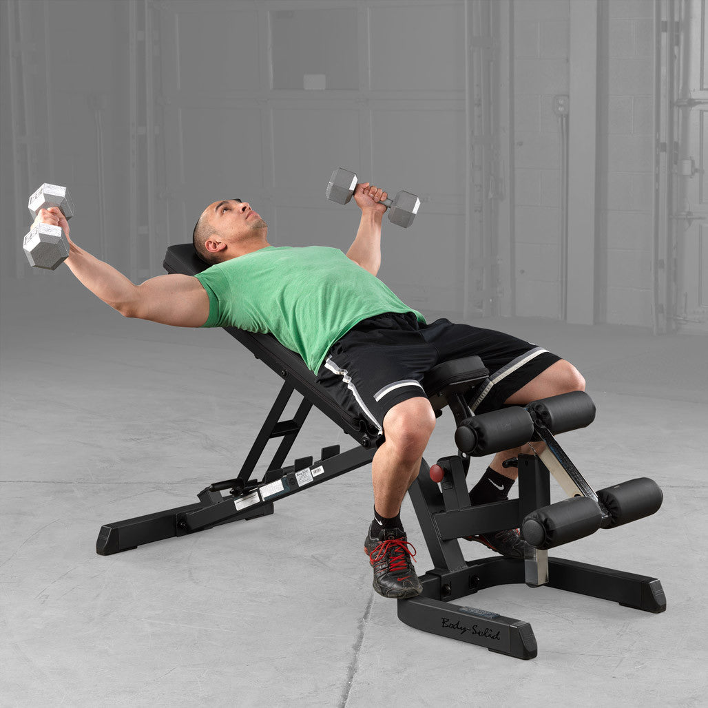 GFID71B - Flat/Incline/Decline Bench, 2"x3", GFID71 - BLACK