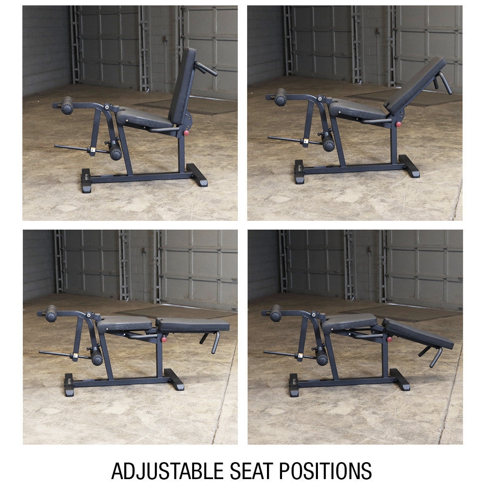 Leg Extension and Prone Leg Curl Machine - BLACK