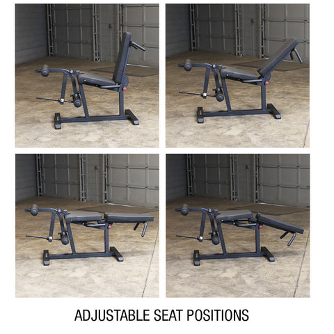 Leg Extension and Prone Leg Curl Machine - BLACK
