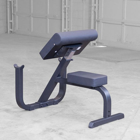 Body-Solid (GPCB329B) Preacher Curl Bench - Adjustable Arm Curl Bench for Bicep Workouts, High Tensile Strength, DuraFirm Padding - Weight Training Equipment Body-Solid