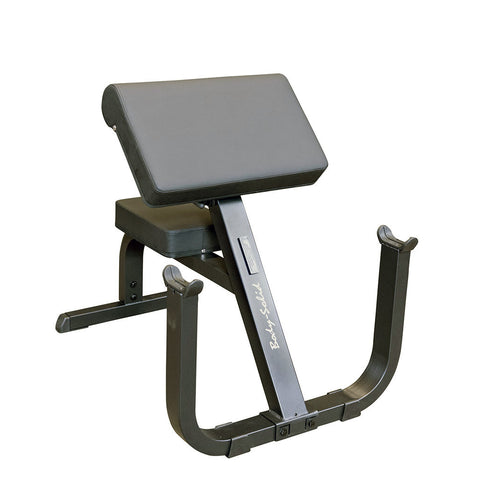 Body-Solid Preacher Curl Bench - Adjustable Arm Curl Bench for Bicep Workouts, High Tensile Strength, DuraFirm Padding - Weight Training Equipment