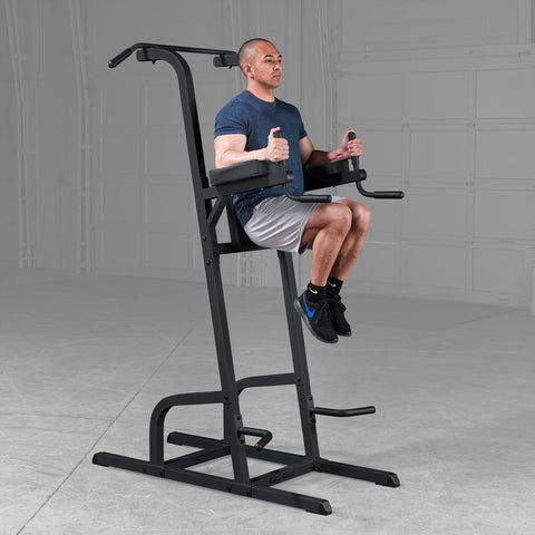 GVKR82B - Vertical Knee Raise Chin Dip, GVKR82 - BLACK