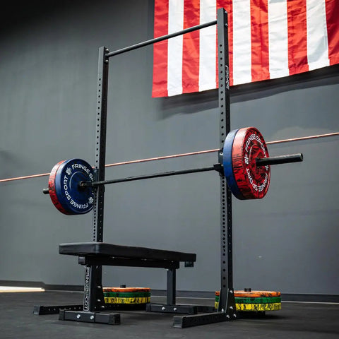 Garage Series Squat Rack Pull Up Bar Fringe Sport