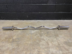 Olympic EZ Curl Bar – 47" Chrome Barbell