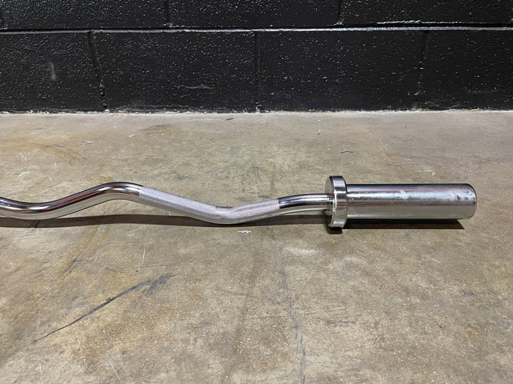 Olympic EZ Curl Bar – 47" Chrome Barbell