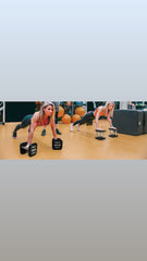 15-100 Square Dumbbell with 2 Racks