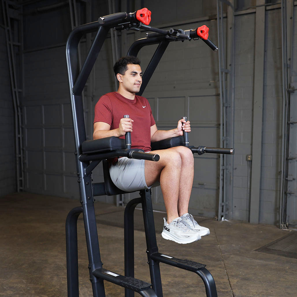SVKR1000B - PROCLUBLINE VERTICAL KNEE RAISE CHIN DIP - BLACK