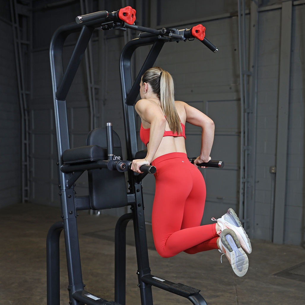 SVKR1000B - PROCLUBLINE VERTICAL KNEE RAISE CHIN DIP - BLACK