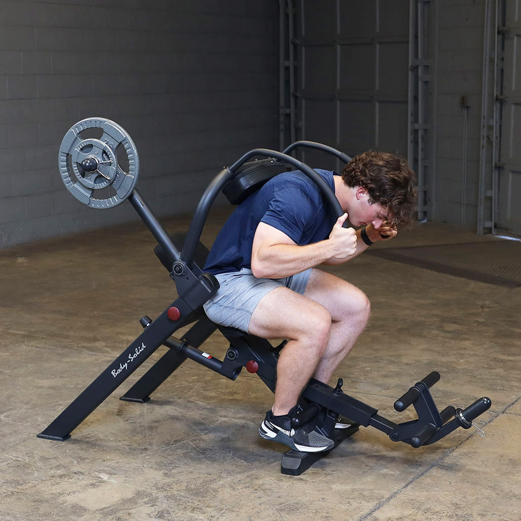 Ab Crunch Bench Seated - BLACK